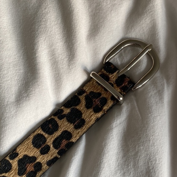 Cheetah print belt, size L 41.5” long - Picture 2 of 2